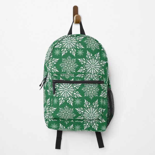 Item preview, Holiday Snowflake Pattern #1 on Green Background designed and sold by LaRoach Digital Arts.