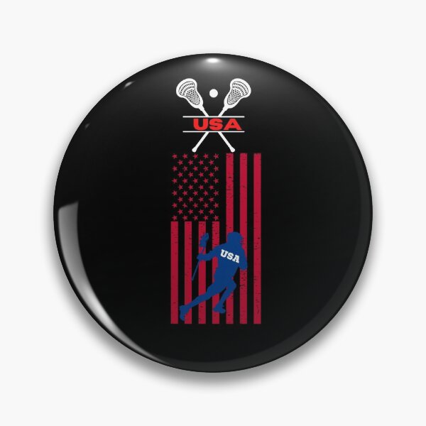Item preview, Lacrosse Usa American Flag designed and sold by WoodburyLake.