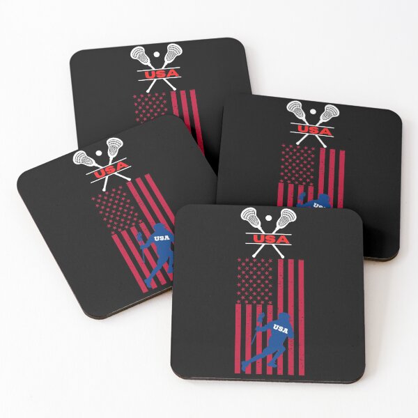 Item preview, Lacrosse Usa American Flag designed and sold by WoodburyLake.