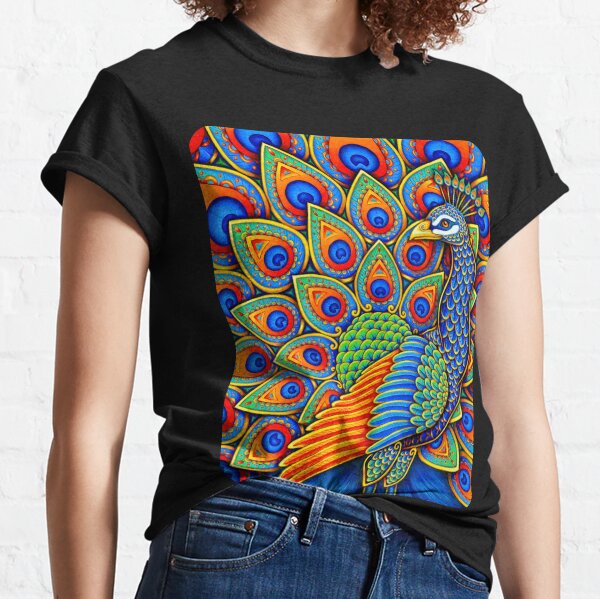 Style & Co - Peacock Print V-Neck T-Shirt