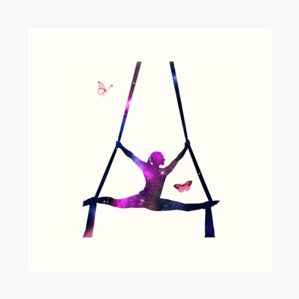 Item preview, Gorgeous Galaxy Aerialist, Aerial Silk Girl, Aerial Silks,  Aerial Silks, Circus, Funny Lyra designed and sold by Aerial Addicts.