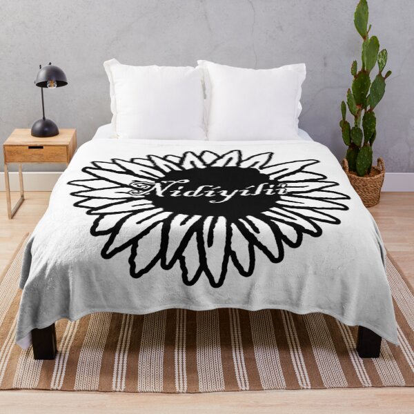 Item preview, Black and White Sunflower: Nidíyílii (Navajo for Sunflower) designed and sold by BReinbold.