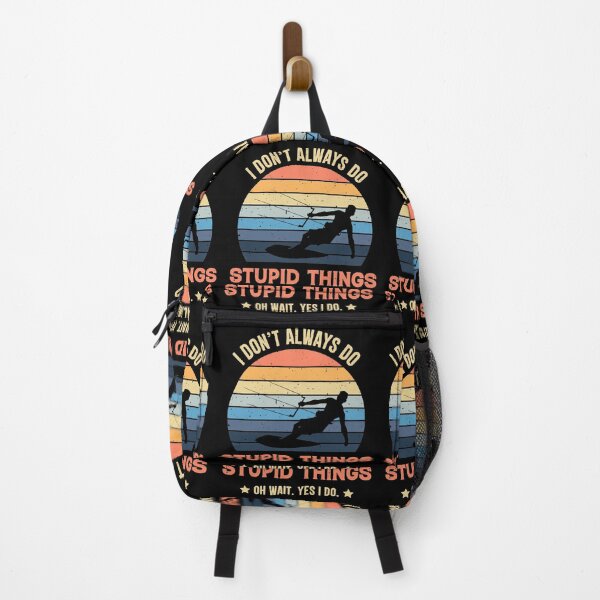 Item preview, Kitesurfing I Don't Always Do Stupid Things Oh Wait Yes I Do Retro Vintage designed and sold by RedQuality.
