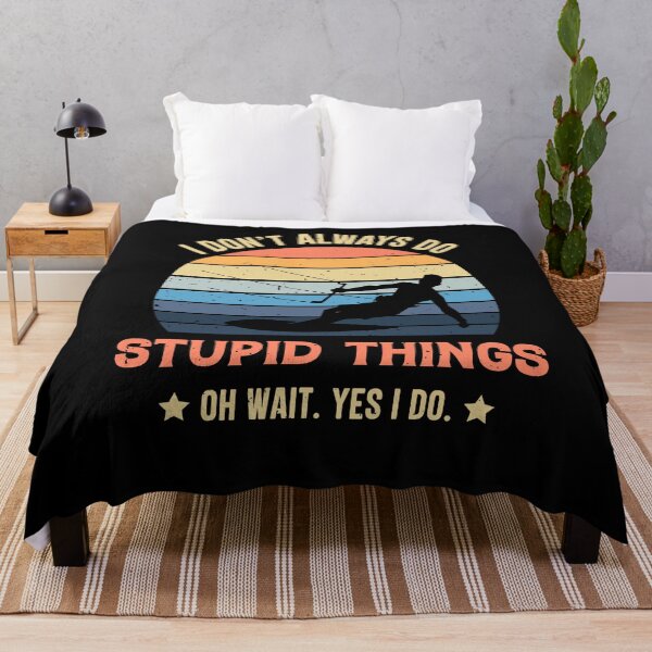 Item preview, Kitesurfing I Don't Always Do Stupid Things Oh Wait Yes I Do Retro Vintage designed and sold by RedQuality.