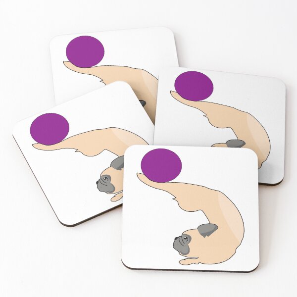 Item preview, Funny Pug Doing Yoga designed and sold by T2oodle.