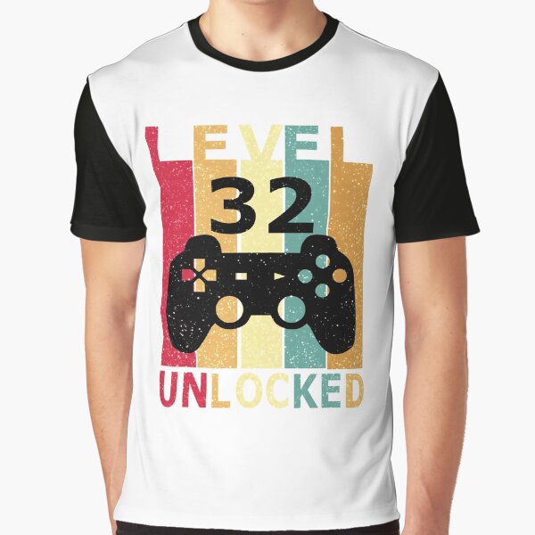 Item preview, Level 32 Unlocked Funny Birthday Gift designed and sold by Cloth Matter.