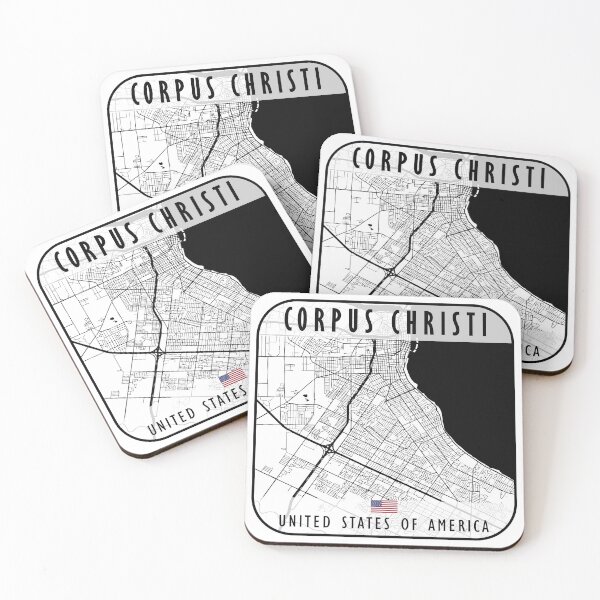 Item preview, CORPUS CHRISTI MAP USA designed and sold by hatimelhag.