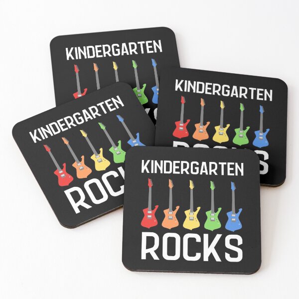 Item preview, Kindergarten Rocks Back to School Cute Electric Guitars designed and sold by Krysanthe.