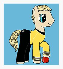James T Kirk - Pony of the Starship Enterprise Photographic Print