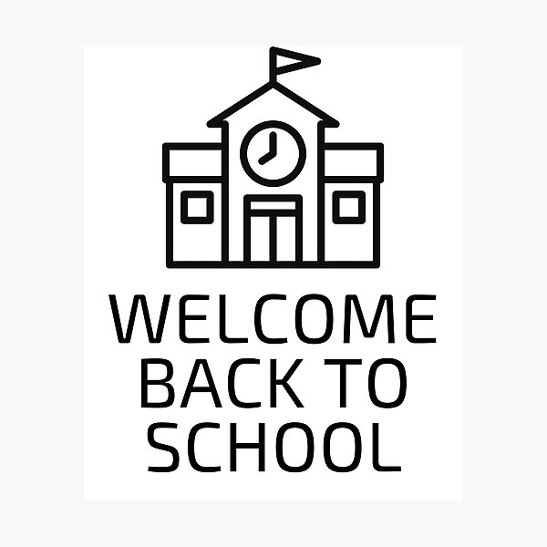 BACK TO SCHOOL 2021, GIRLS AND BOYS" Photographic Print for