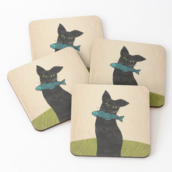Item preview, Kitteh with a fish designed and sold by Davida Fernandez.