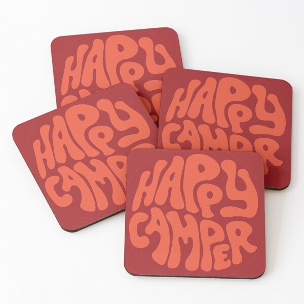 Item preview, Happy Camper Retro Design | Red and Orange designed and sold by llevine2934.