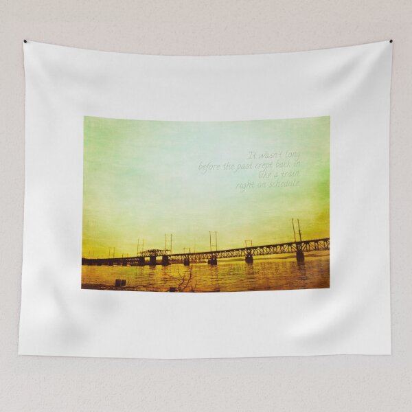 Item preview, "It wasn't long before the past crept back in.. like a train right on schedule."  designed and sold by Leah McNeir.