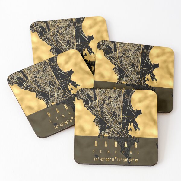 Item preview, DAKAR MAP SENEGAL designed and sold by hatimelhag.