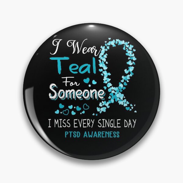 Item preview, I Wear Teal PTSD Awareness designed and sold by GennieShop.