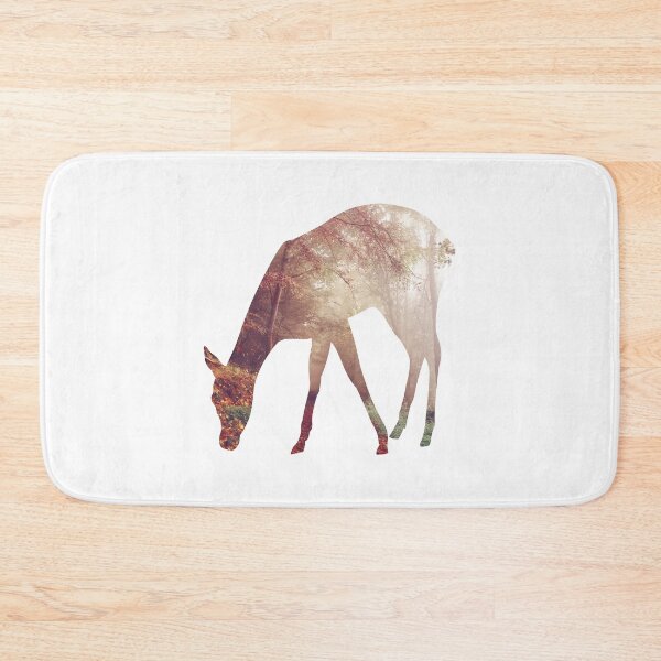 Item preview, Doe Deer with Dawn Misty Morning Forest Woods Silhouette designed and sold by VisionQuestArts.
