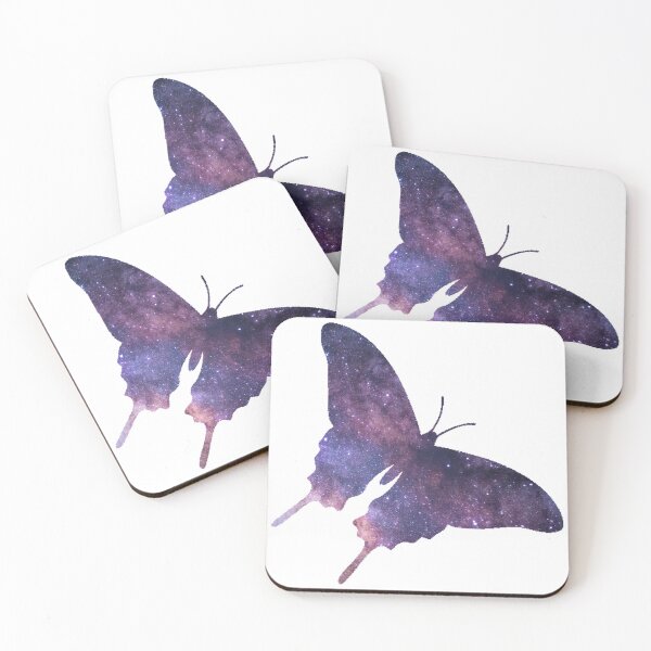 Item preview, Butterfly Space Star Nebula Silhouette  designed and sold by VisionQuestArts.