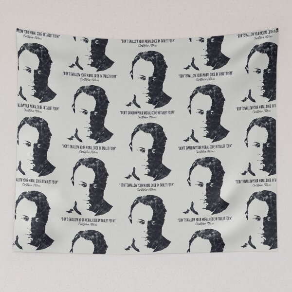 Item preview, Christopher Hitchens Quote (Worn Look) designed and sold by politicalamity.
