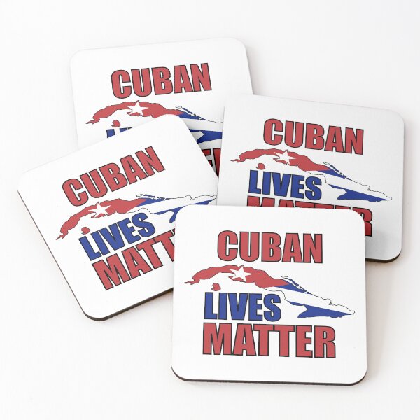 Item preview, Cuban Lives Matter Cuban Flag with Cuba Outline designed and sold by Gsallicat.