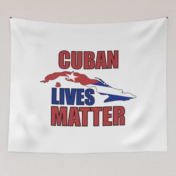 Item preview, Cuban Lives Matter Cuban Flag with Cuba Outline designed and sold by Gsallicat.