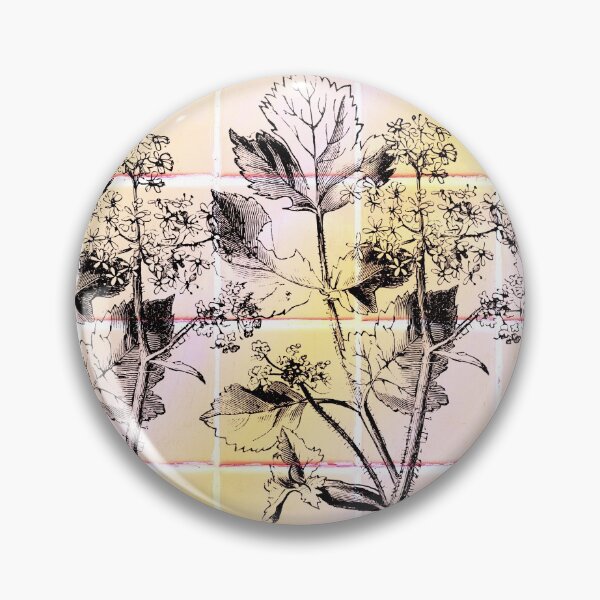 Item preview, Hogweed Plant Pattern Pink and Yellow designed and sold by royalblewitup.