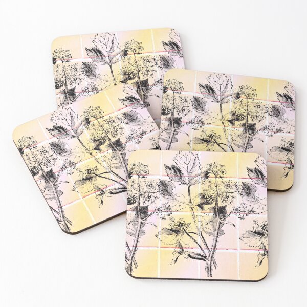 Item preview, Hogweed Plant Pattern Pink and Yellow designed and sold by royalblewitup.