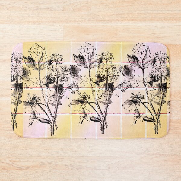 Item preview, Hogweed Plant Pattern Pink and Yellow designed and sold by royalblewitup.