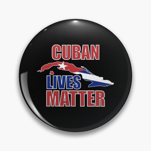 Item preview, Cuban Lives Matter Cuban Flag with Cuba Outline on Black designed and sold by Gsallicat.