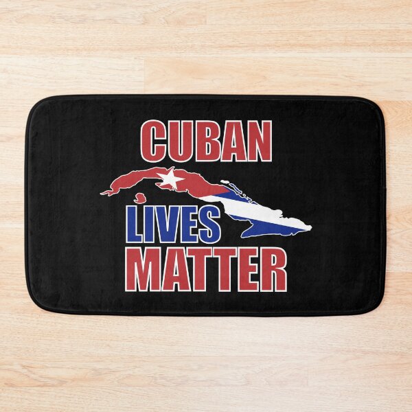 Item preview, Cuban Lives Matter Cuban Flag with Cuba Outline on Black designed and sold by Gsallicat.