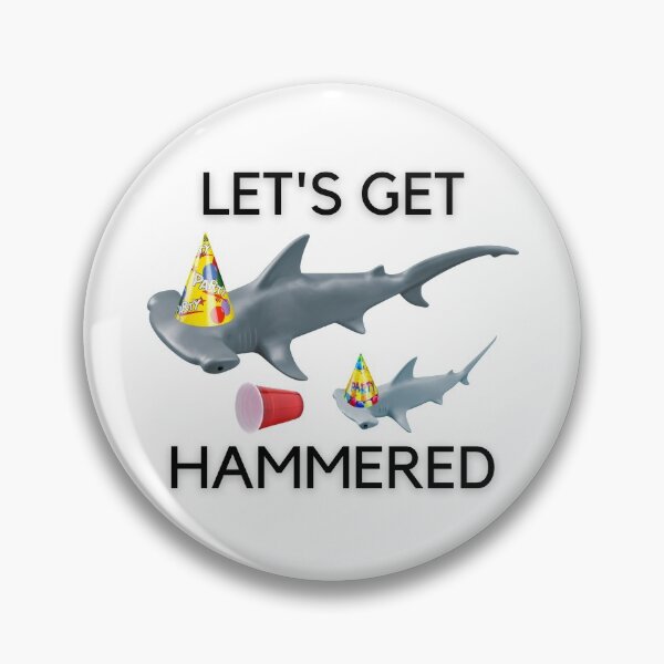 Item preview, Let's Get Hammered - Shark Pun designed and sold by PunnyProducts.