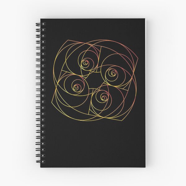 Item preview, Golden Mean Fibonacci Spiral Mandala designed and sold by Huhnerdieb Apparel.