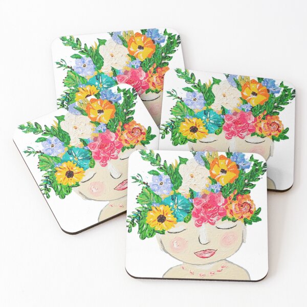 Item preview, Flower Head Girl designed and sold by LindaPhelpsArt.
