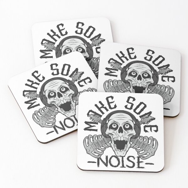 Item preview, Skull make some noise rock guitar designed and sold by Frihadragon.