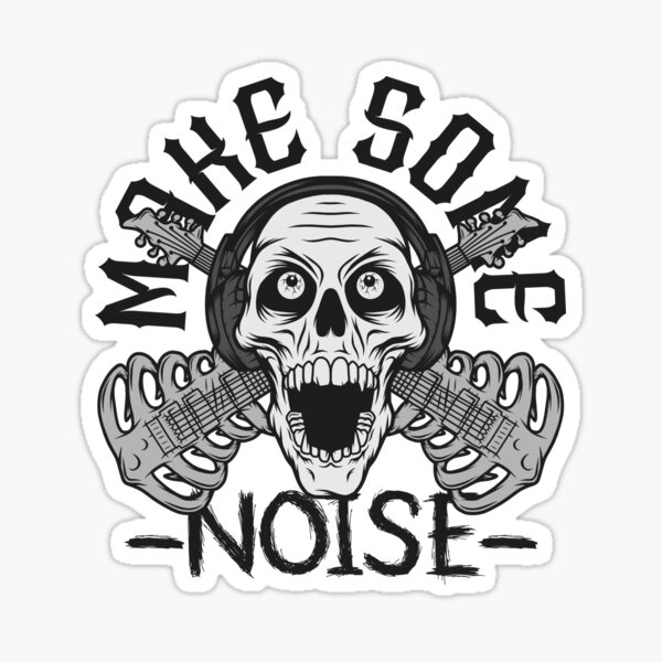 Artikel-Vorschau von Schädel machen eine Noise-Rock-Gitarre, designt und verkauft von Frihadragon.