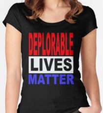 ENTSCHEIDENDES LEBEN MATTER 1 Tailliertes Rundhals-Shirt