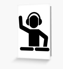 DJ Turntables Greeting Card