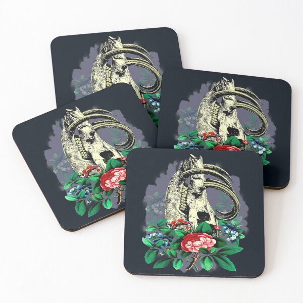 Item preview, skull and flowers designed and sold by sandpiperstudio.