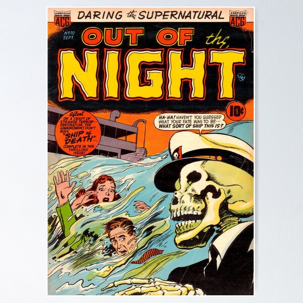 Item preview, Cómic de terror vintage Out of the Night. designed and sold by beachcamper.