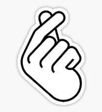 Korean Finger Heart Ver. 2 Sticker