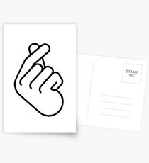 Korean Finger Heart Ver. 2 Postcards