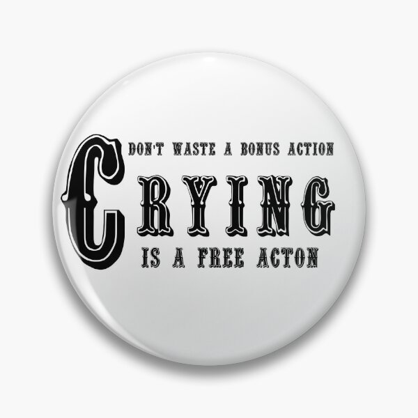 Item preview, Crying is a Free Action designed and sold by Pseudodrake Shoppe.