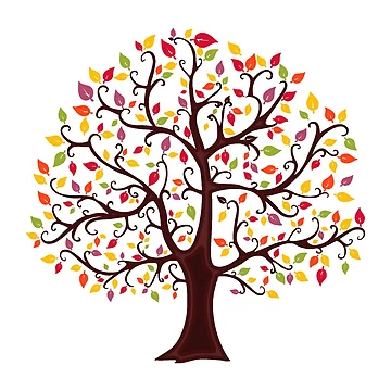 Artwork thumbnail, Colorful Autumn Tree by ChelleCreate