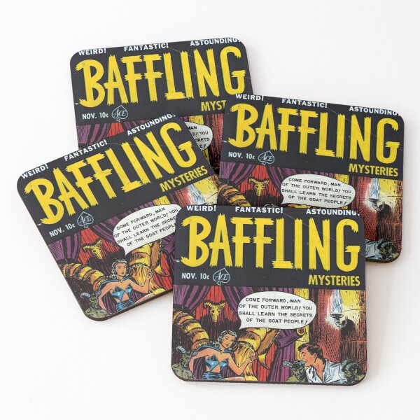 Item preview, Vintage horror comic Baffling Mysteries. designed and sold by beachcamper.
