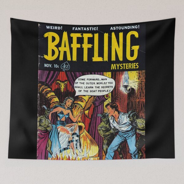 Item preview, Vintage horror comic Baffling Mysteries. designed and sold by beachcamper.