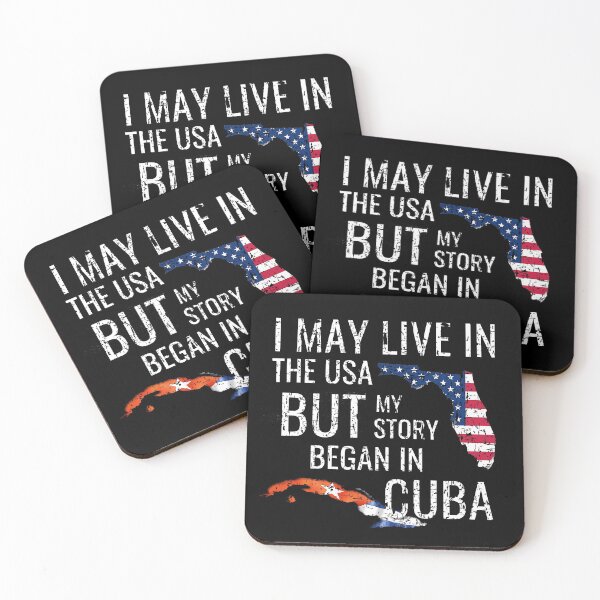 Item preview, I May Live In The Usa BUT My Story Began In Cuba | Cuban Flag | American Flag | Vintage designed and sold by NoirOwned.
