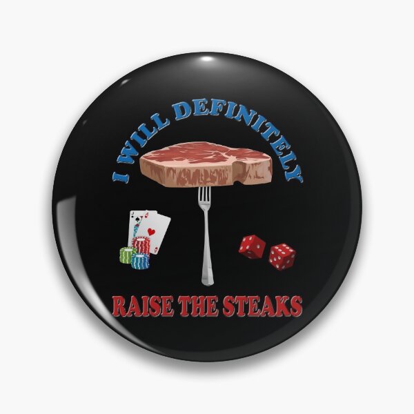 Item preview, I will definitely raise the steaks TShirt - Funny Cards Black Jack Blackjack Gamble Casino Las Vegas Poker T-Shirt - Tee Shirt T Shirt Geek designed and sold by bimmer325.