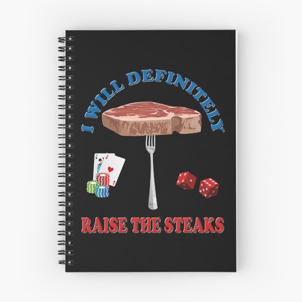 Item preview, I will definitely raise the steaks TShirt - Funny Cards Black Jack Blackjack Gamble Casino Las Vegas Poker T-Shirt - Tee Shirt T Shirt Geek designed and sold by bimmer325.