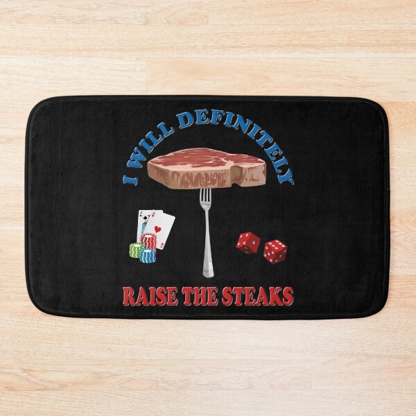 Item preview, I will definitely raise the steaks TShirt - Funny Cards Black Jack Blackjack Gamble Casino Las Vegas Poker T-Shirt - Tee Shirt T Shirt Geek designed and sold by bimmer325.
