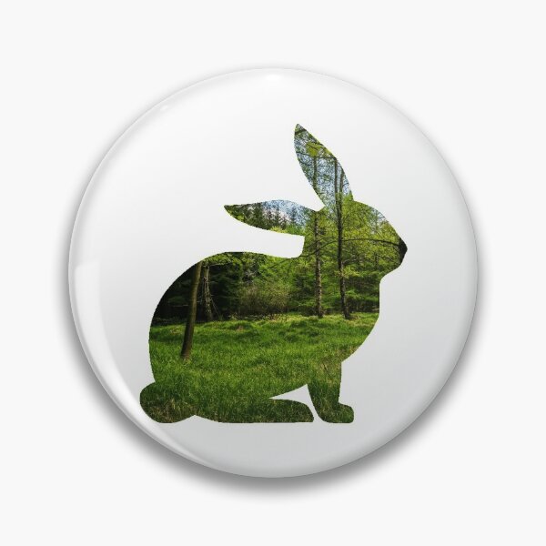 Item preview, Bunny Rabbit Hare & Forest Woods Silhouette - Rabbit Lover Tshirts, Stickers, Gifts designed and sold by VisionQuestArts.