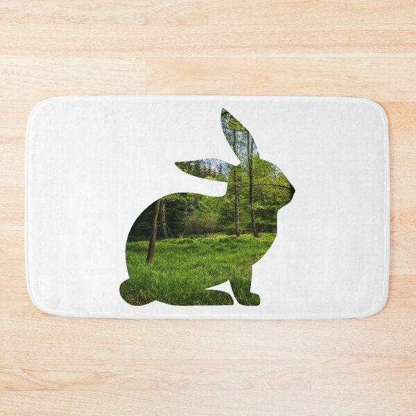 Item preview, Bunny Rabbit Hare & Forest Woods Silhouette - Rabbit Lover Tshirts, Stickers, Gifts designed and sold by VisionQuestArts.